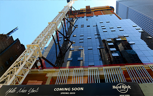 The Hard Rock Hotel in Manhattan, NY.